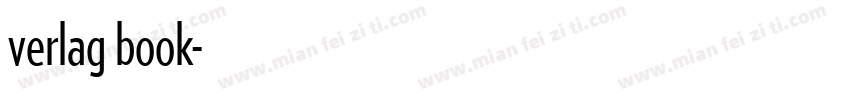 verlag book字体转换